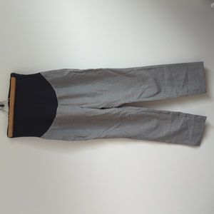 Grey LOFT Petites maternity pants